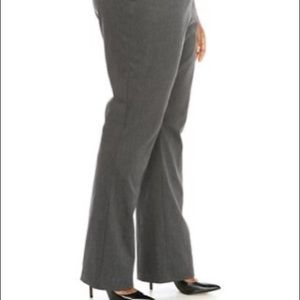 Kim Rogers Grey Dress Pant Size 24w Short